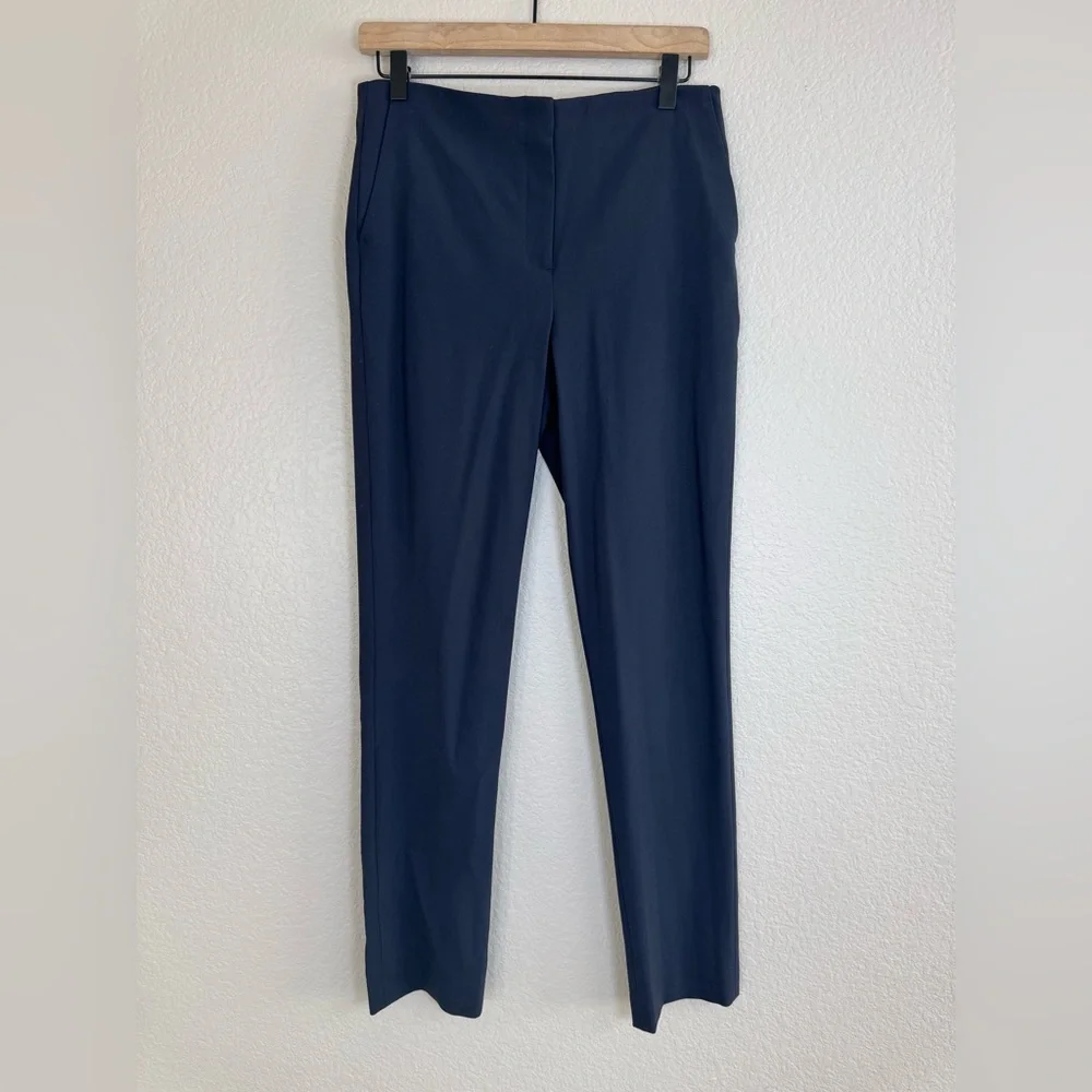 Theory HW Tennyson Wool Trousers Pants Navy Blue size 6 New with Tags $325 - Picture 4 of 13